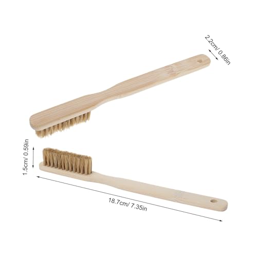 Sewroro Rock Climbing Chalk Brush with Natural Boar Bristles, Medium-Sized Bouldering Hold Cleaner for Mountaineering Gear and Climbing Wall Maintenance