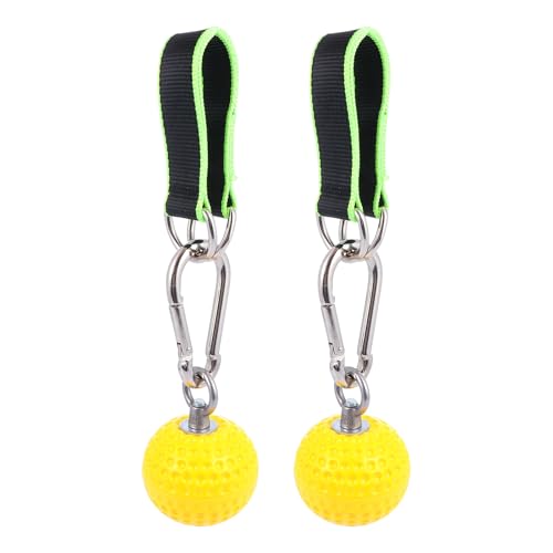 MAGICLULU Climbing Training Grip Ball with Hanging Rings Hand Grip Strength Exerciser for Wrist and Finger Workout Fitness Pull-up Aid Random Color