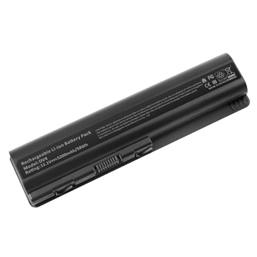 Laptop Battery for HP Pavilion G50 G60 G61G70 G71 Series DV4-2040US DV5-1010 CQ40 CQ45 CQ50 CQ60 EV06 KS524AA 462889-141 462890-542 484171-001 485041-001 HSTNN-DB72 HSTNN-CB72 HSTNN-IB72 HSTNN-UB72 - size: G50 8.94 × 4.96 × 0.71 in