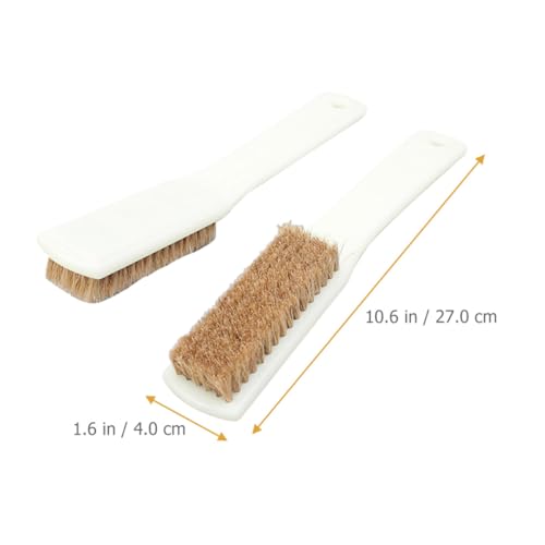 DOITOOL 2pcs Bouldering Stone Cleaning Brush with Stiff Boar Bristles and Sturdy Handle, Portable Outdoor Rock Climbing Brush for Chalk Hold Maintenance and Crevice Cleaning
