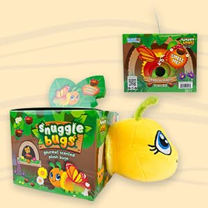 Snuggle Bugs (Butterfly) – Tropical Punch Scented Plush Toy – Cute Butterfly Stuffed Animal for Kids, Aromatherapy Gift, Soft Collectible Plush Bug, Stress Relief Toy