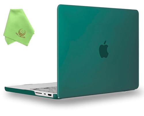 UESWILL Compatible with MacBook Pro 14 inch Case 2026-2021 Release with M5 M4 M3 M2 M1 Pro Max chip & Touch ID, Laptop Matte Hard Shell Protective Cover, Peacock Green - color: Peacock Green, size: MacBook Pro 14" (M1 M2 M3 M4 M5)