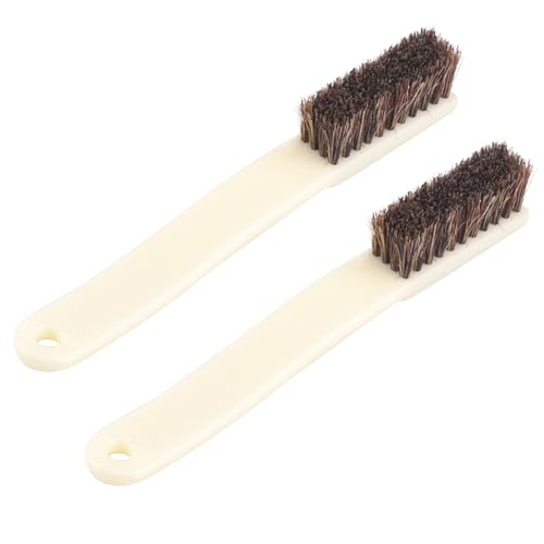 2pcs Rock Climbing Brush Bouldering with Thick Hairs Bristles Bouldering Tool Accessory Outdoor Cleans Climbing Accessory - color: Brown Small