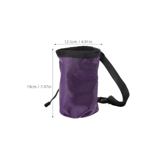 Generic Outdoor Climbing Powder Bag Chalk Bag Bouldering with Large Capacity User-Friendly Ergonomic Design Oxford Cloth and Fleece Material for Outdoor Climbing Activities