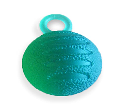 Rehabilitation Advantage Hand Grip Finger Therapy Exercise Ball with Loop, Green
