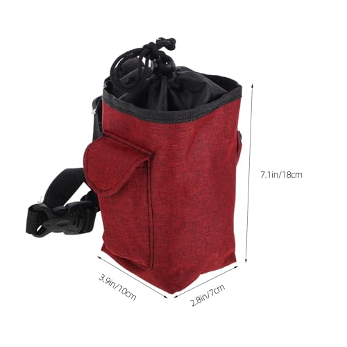 KALLORY Large Chalk Bag for Rock Climbing and Bouldering Jumbo Chalk Bucket with Belt and Zippered Pocket for Gymnastics and Weightlifting