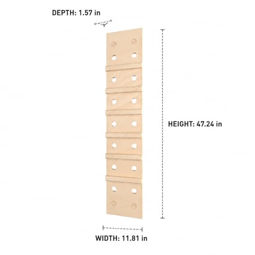 Home Climbing Wall Panel, 1.22 × 2.44 m Solid Material, Wall-Mounted Indoor Climbing Panel, Physical Training & Active Play, Fingerboard - style: Fingerboard
