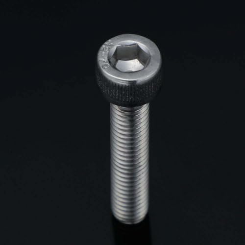 50 PCS Socket Head Cap Screw Assortment Set, M6 x 8mm, 10mm, 12mm, 16mm, and 20mm, Stainless Steel 304, Bright Finish - size: Assortment 8mm to 20mm
