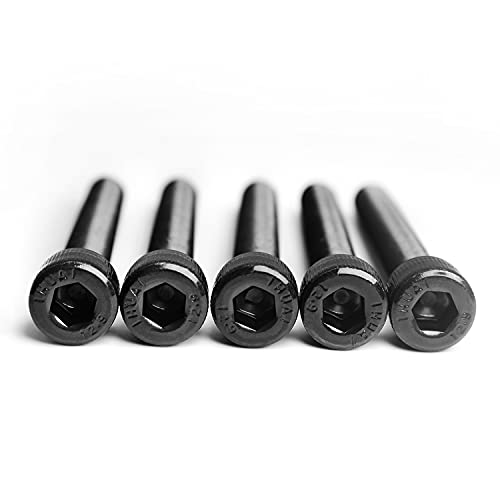 M4 x 8mm Socket Head Cap Screws Bolts 12.9 Grade Alloy Steel Metric Machine Hex Socket Screw, Black Oxide Finish, Fully Threaded, 100PCS - size: M4×8mm