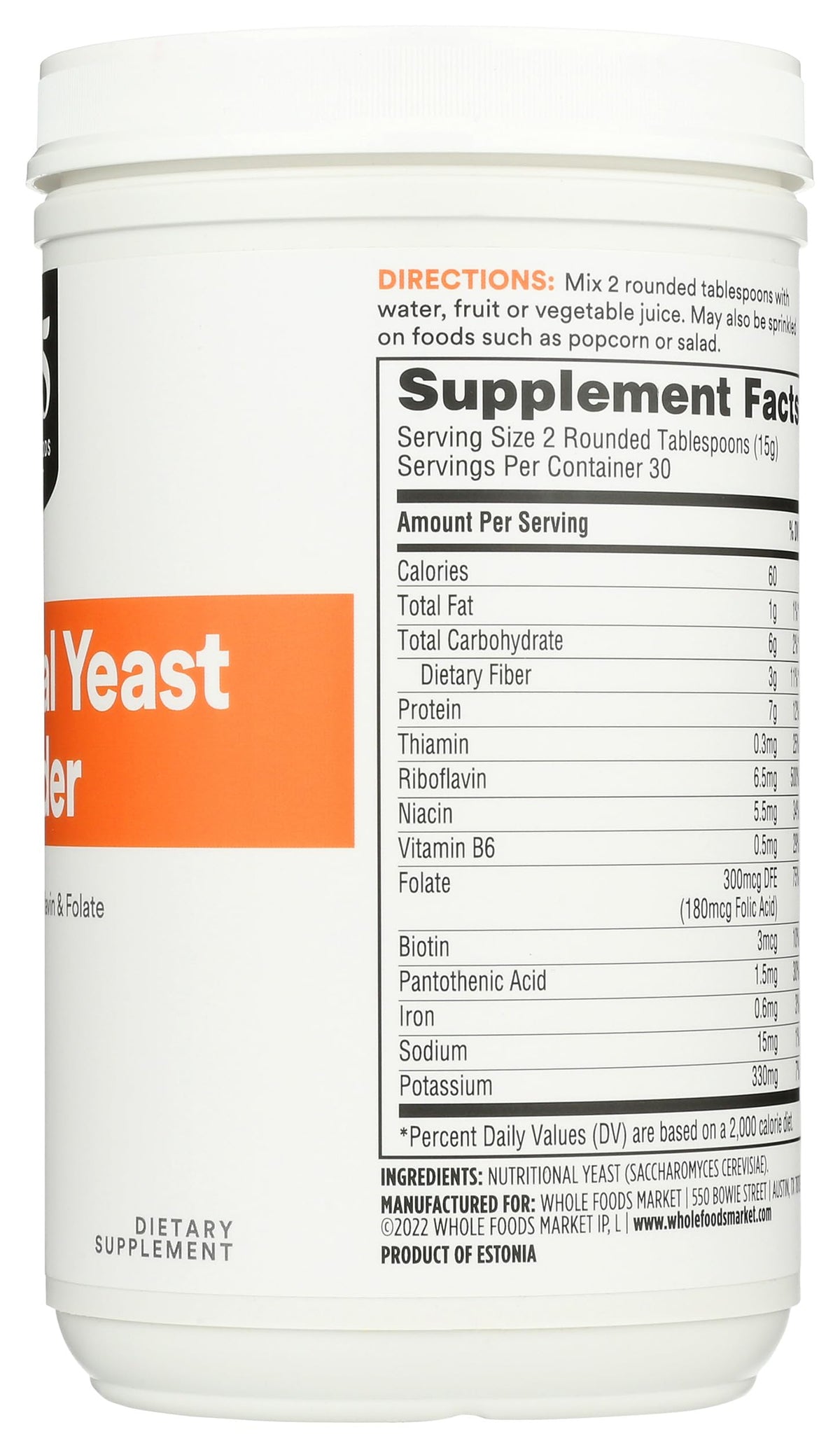 365 by Whole Foods Market Nutritional Yeast, 15.9 oz — Premium Quality with Full Spectrum Amino Acids