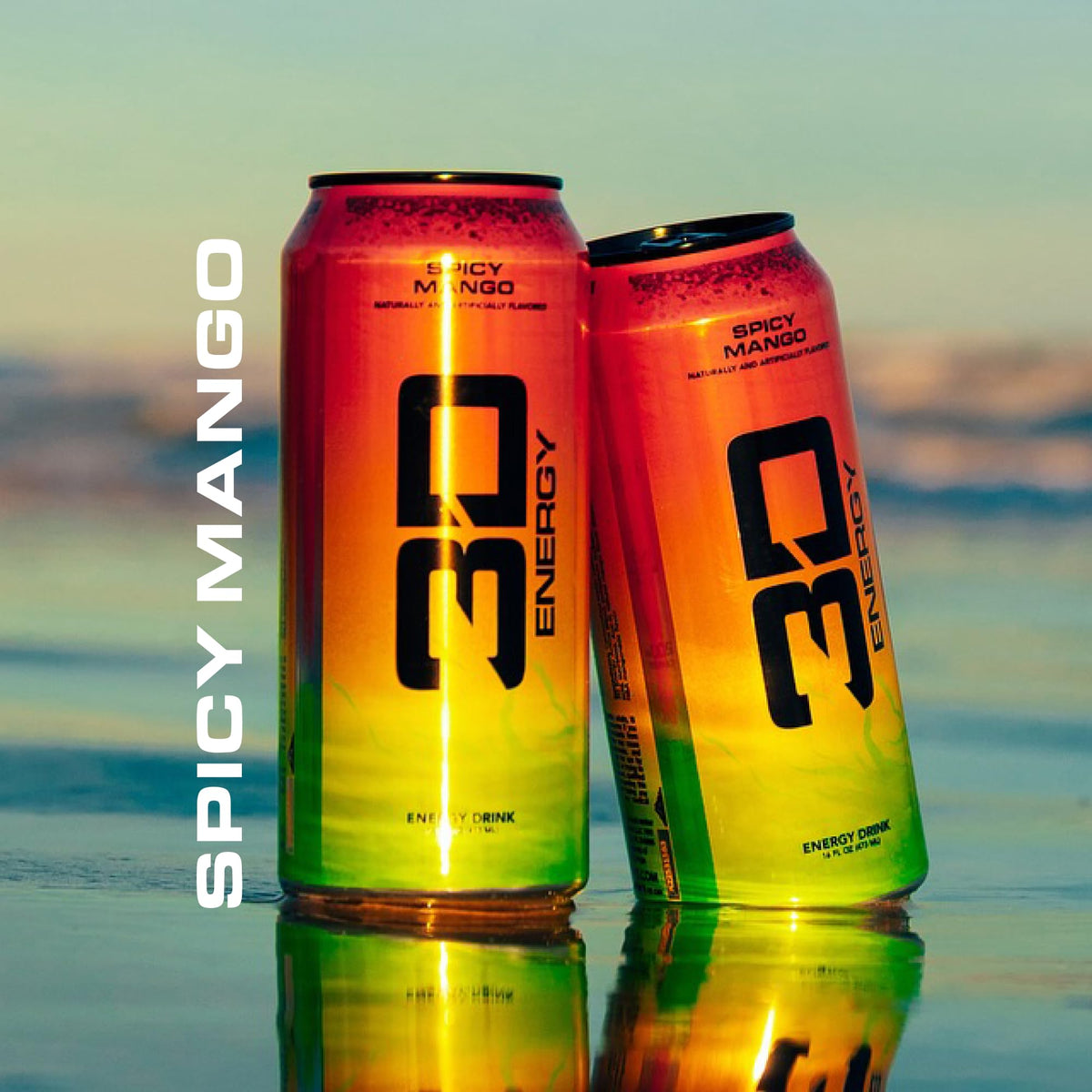3D Sugar-Free Spicy Mango Energy Drink – 200mg Caffeine, Taurine & L-Carnitine | Pre-Workout