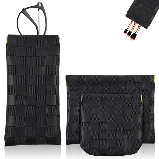 3Pcs Small Makeup Bag for Purse, Portable Purse Organizer Pouches for Purse