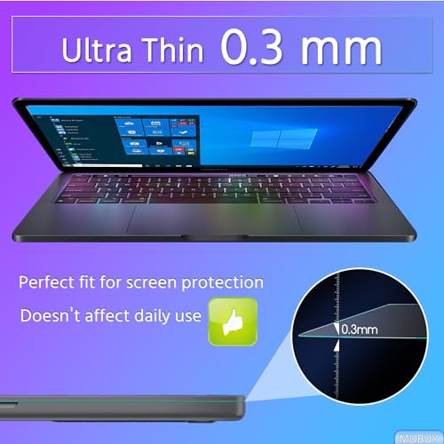 11.6" Laptop Tempered Glass Screen Protector (257x145mm/ W x H) for HP/Dell/Sony/Samsung/Lenovo/Acer/MSI/LG/Razer Blade/Gateway 11.6" 16:9 Laptop, 9H Hardness, Anti Fingerprint, Bubble Free - size: 11.6"(16:9)