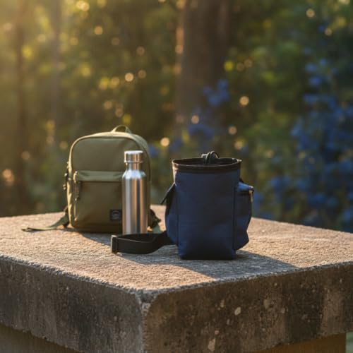 Climbing Chalk Pouch Convenient Chalk Bag with Drawstring Closure and Adjustable Belt for Suitable for Climbing Weightlifting Training - color: Grey