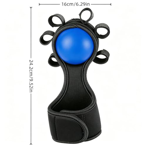 Grip Strength Ball Finger Muscle Trainer Tool | Finger Strengthening Tool for Workout Outdoor Weightlifting Rock Climbing Home Fitness Gym Office - color: Blue