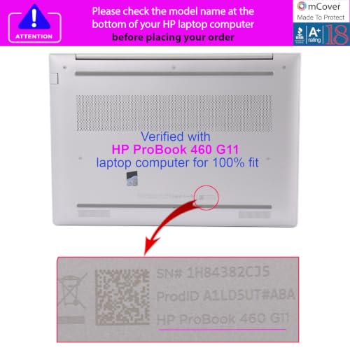 mCover Case Only Compatible for 2022～2025 16" HP ProBook 460 | 465 G11 & EliteBook 860 | 865 G9 G10 G11 Series Windows Notebook PC (Not for Other HP Models)- Pink - color: Pink
