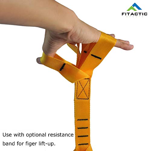 Rock Climbing Solid Training Cannonball Power Pull Up Ball Hold Grips for Straps for Finger, Forearm, Biceps, Back Muscles (Red, 3.5") Bundle with Upgraded 1 Pair Eagle Loops Grip for Fing