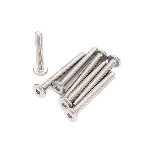 10pcs M6 x 70mm Rivet Countersunk Socket Cap Bolts Screws Connecting 304 Stainless Steel - size: 10pcs M6 x 70mm