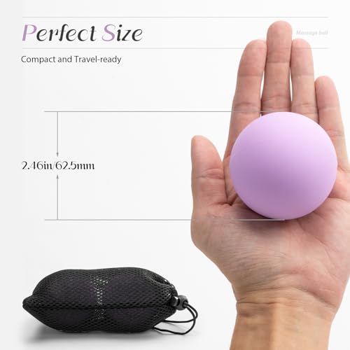 SUBCULTUREPICK Massage Lacrosse Balls for Myofascial Release,Yoga Deep Tissue Massage,Trigger Point Therapy and Foot Plantar Fasciitis,Muscle Soreness Massager Ball (2 Packs) (Yellow) - color: Yellow