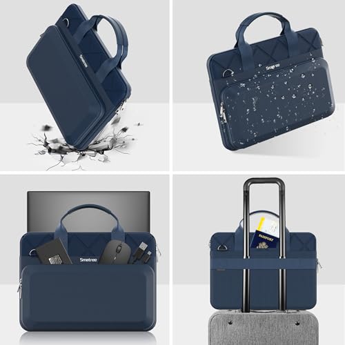Smatree CityShield Laptop Shoulder Case for 15.6 inch ASUS/Lenovo/Acer/MSI | for 15.6 inch ASUS ExpertBook B2 B2502C/Flip B2502F,16inch Lenovo ThinkPad P16s G3,Acer ConceptD 3,MSI Creator 15,Blue(MC04)