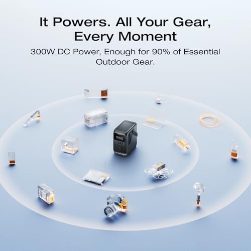 EF ECOFLOW Portable Power Bank Station TRAIL 300 DC, 288Wh 300W DC | LiFePO4 Battery, Compact Solar Generator for Camping, Travel, and Emergency (No AC Outlet Included) - style: TRAIL 300
