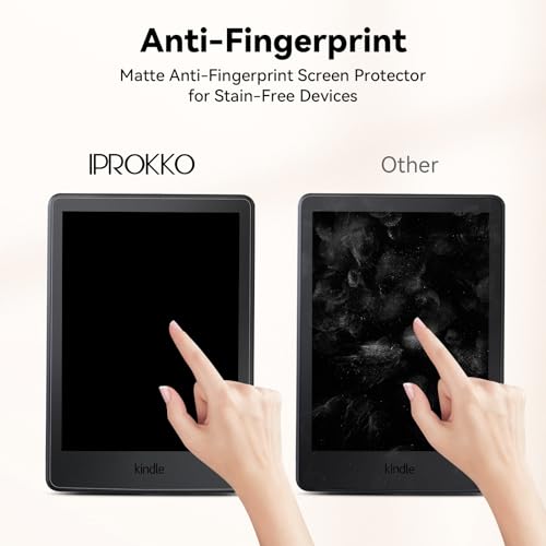 IPROKKO [2 Pack] Anti Blue Light Screen Protector for 6" Kindle 11th Gen 2024/2022 Protective Film, Eyes Friendly Easy Install Anti Glare Kindle Basic Tablet eBook Reader Screen Protector Compatible with Kobo Clara, Kobo Nia, PocketBook - color: Blue, siz