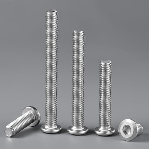 1/4-20 x 3 Bolt, 25PCS Flat Head Hex Socket Cap Screws Bolts, 304 Stainless Steel 18-8, Fully Threaded, with Hex Spanner - color: Silver, size: 1/4-20 x 3