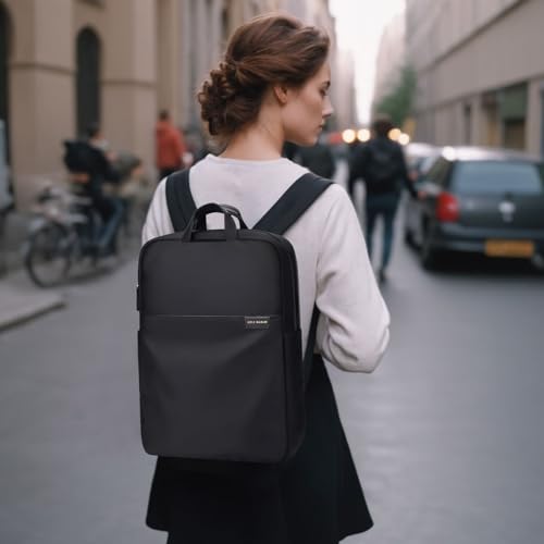 GOLF SUPAGS Travel Laptop Backpack for Women Anti Theft Slim Durable College Bookbag Business Computer Bag Fit 17Inch Notebook (Black, 17Inch) - color: Black, size: 17 Inch