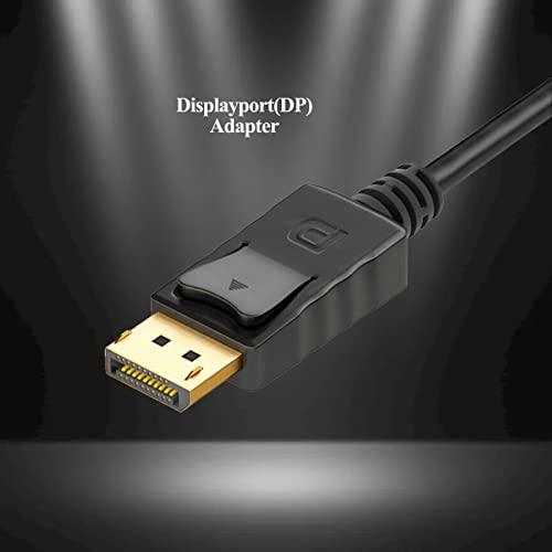 DisplayPort to VGA Adapter, Gold Plated DisplayPort for Enabled Desktops and Laptops to VGA Converter 1080P@60HZ(1Pack, DP) - style: 1