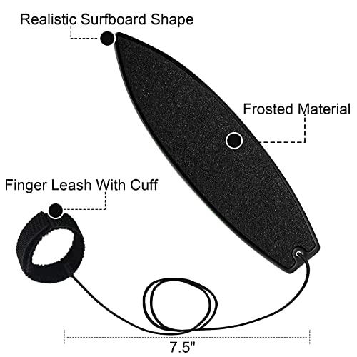 4 Pack Finger Surfboard for Car Ride - 1.4" x 4.5" Pro Air Fingerboard, Fun Keepsake Toy Gifts for Teens, Ideal Birthday & Travel Stocking St - color: Blue Black Yellow and Red