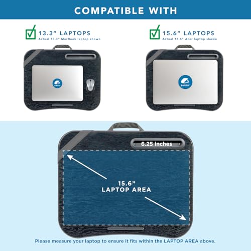 LAPGEAR Designer Lap Desk – Gray Argyle, 2-Pack with Storage Basket - color: Gray Argyle, size: 2-Pack Lap Desks + Basket