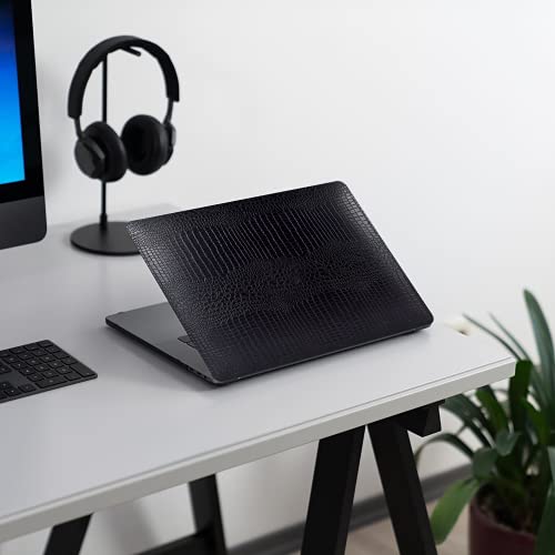 Case for Crocodile MacBook Pro 14 inch 2026 2025-2021 M5 M4 M3 M2 M1, Black | Crocodile Skin Alligator Leather Hard Case+Keyboard Cover (Model A3427 A3426 A3434 A3112 A3185 A3401 A2918 A2992 A2779 A2442) - color: # Crocodile Black