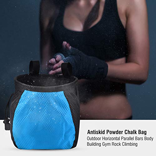 Rock Climbing Antiskid Powder Bag Durable Polyester Waistband Chalk Bag for Climbers