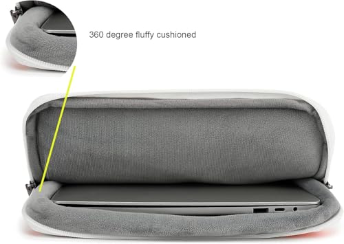 360° Protective Laptop Sleeve Case Bag with 3 Pockets,Handle and Luggage Strap for MacBook Air 13 inch,13.3 inch HP Dell Lenovo Notebook (Blue Marble) - color: Blue Marble, size: 12.5 inch-13.5 inch