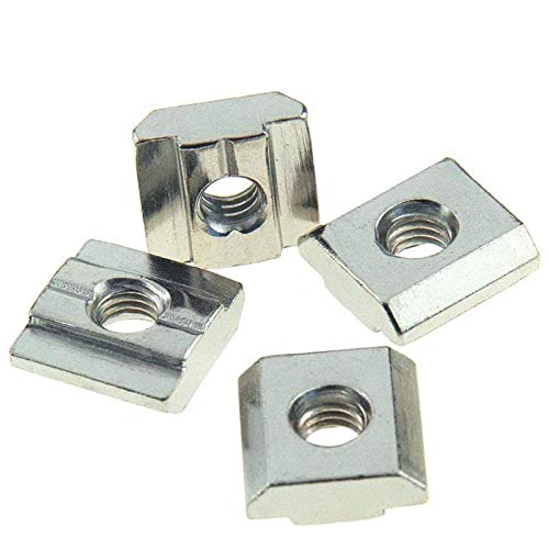 30pcs 3030 Series Sliding T Nuts Metric M5 Thread Slide in Hammer Head T-Nut for Standard 8mm T-Slot Aluminum Extrusion Profile （3030 Series M5） - size: 3030 Series M5