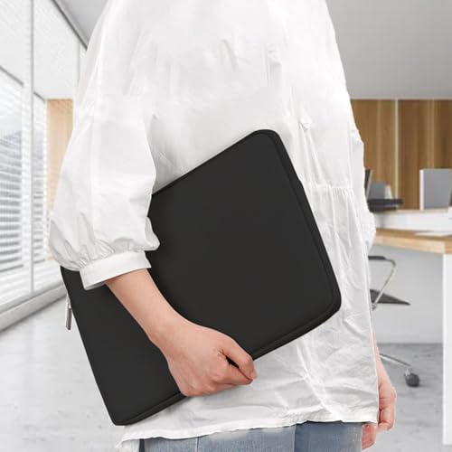 Basic Laptop Sleeve, Water Proof Neoprene Tablet Sleeve Carrying Bag Protective Cover Zippered Top Opening for Travel Business and Academic Use (15.6 Inch) - size: 15.6 Inch