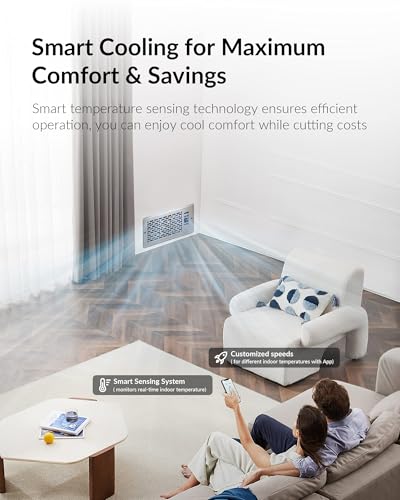 Howeall 4" x 10 inch Quiet Register Booster Fan - Upgrade Smart Register Vent with Remote Control and Dual Intelligent Thermostat Control - Heating Cooling Vent Fan Booster,Satin Nickel - color: Satin Nickel, size: 4" x 10"