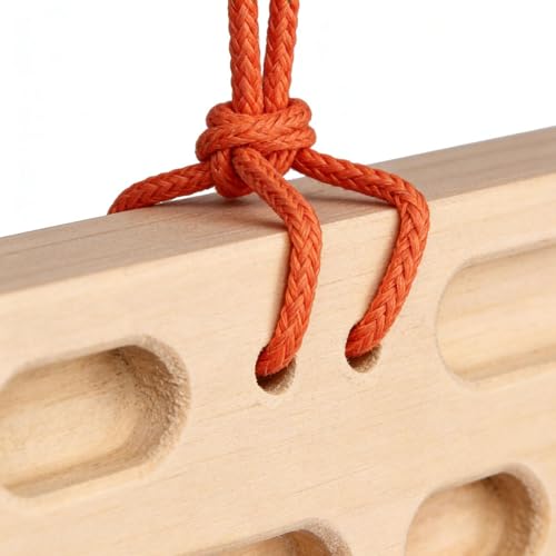 Climbing Fingerboard Heavy Duty Wooden Trainer | Rock Climbing Pull Up Bar Grip Trainer for Climbers Beginner Men Women Home Gym Indoor Fitness Workout