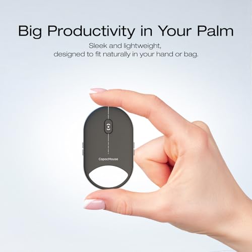 Mini Wireless Mouse, Portable Silent Optical Mouse, Slim Lightweight Design with USB Receiver, Compatible with Laptop/Tablet/Desktop (White) - color: White