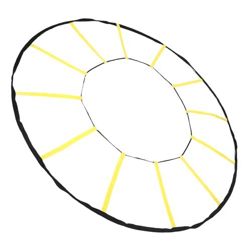 Circular Agility Training Ladder, 12 Rungs Nylon Speed and Agility Trainer for Soccer Basketball, with Storage Bag for Indoor Outdoor Sports Training