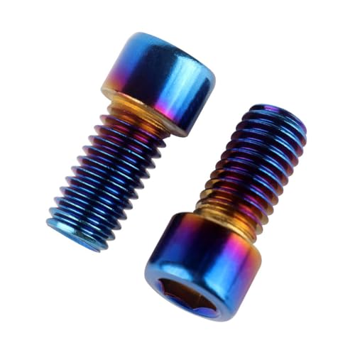 6Pcs Bike Screws M6x10 12 16 18 20 25 30 35mm Stainless Steel Socket Head Cap Allen Hex Bolt (Burnt Blue, M6 x10mm) - color: Burnt Blue, size: M6 x10mm