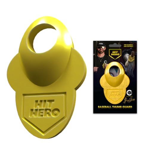Baseball Thumb Guard, Batters Batting Grip, Finger Guard, Accessory, Batting Protection, Reduce Bat Sting, Hitter, Tool, Bat, Hitting Accessory - color: Gold