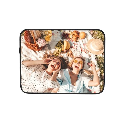Custom Laptop Sleeve Bag Personalized Laptop Case Add Photo Logo Text Carrying Briefcase Protective Case Computer Notebook Bag (10 inch) - size: 10 inch