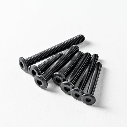 1/4-20 x 1-3/4" (20 Pack) Flat Head Hex Socket Cap Screws Bolts, Black Oxide 304 Stainless Steel 18-8, Hex Drive, Bright Finish, Fully Machine Thread - size: 1/4-20 x 1-3/4"