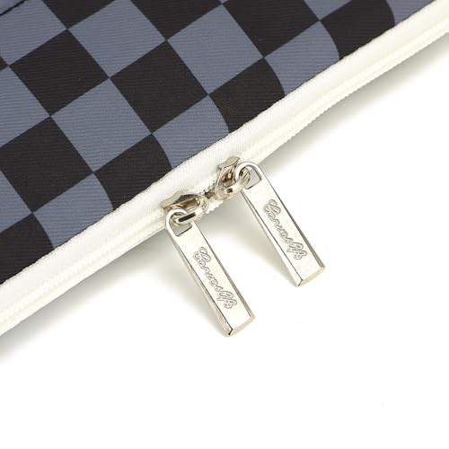 Canvaslife Laptop Sleeve Case Cover with Pocket for MacBook Pro 14 inch and 14 inch-14.4 inch HP, Lenovo, Dell, ASUS, Acer Notebook Computer (Black Checker) - color: New Black Checker, size: 14 inch / 14.0 inch