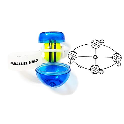 Power Wrist Ball AUTO Start Gyro Ball with LED Lights Forearm Exerciser Wrist Strengthener for Strengthening Muscle and Bones - color: Blue and White(Blue glow)