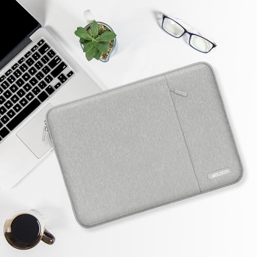 MOSISO Laptop Case 12.3 inch, 11-11.6 inch Laptop Sleeve Bag with Pocket | Compatible with MacBook Air 11.6, Acer HP Dell Lenovo Samsung, Surface Pro, Polyester Vertical Computer Bag, Gray - color: Gray, size: 12.3 inch