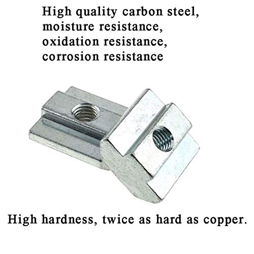 15pcs 4040 Series Sliding T Nuts Metric M4 Thread Slide in Hammer Head T-Nut for Standard 8mm T-Slot Aluminum Extrusion Profile （4040 Series M4） - size: 4040 Series M4