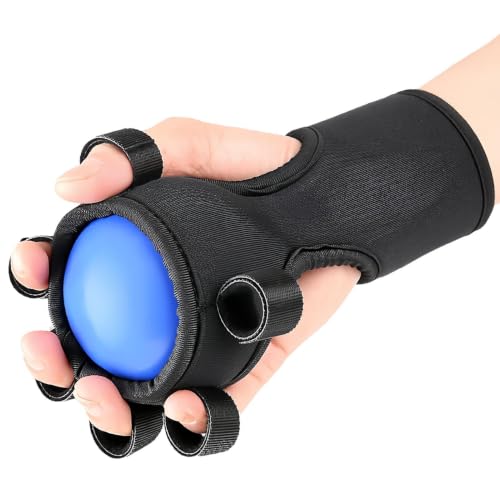 Hand Exercise Balls Finger Muscle Trainer Tool | Hand Strengthening Gear for Weightlifting Office Rock Climbing Home Fitness Gym Outdoor Workout - color: Blue