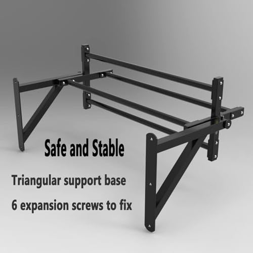 Rotating Parallel Bars for Rock Climbing, Wall Mounted Pull-Up Bar, Indoor Strength Training Fitness Equipment, Maximum Load Capacity 300 Kg